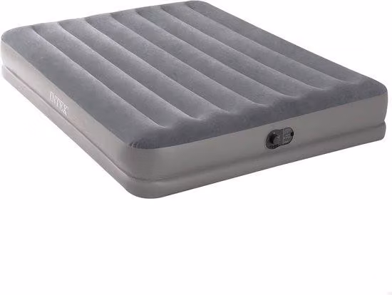 Materasso gonfiabile di media altezza 152x203 cm, per 2 persone, pompa USB, altezza 30 cm