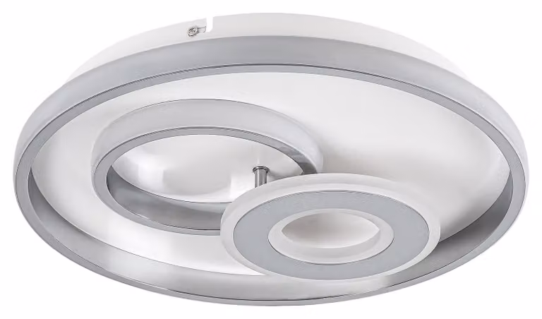 Rabalux 5230 Plafona Celinda, 40 W, 4000 K, 2000 lm, bianco-argento, rotonda, bianco neutro, ø 400 mm