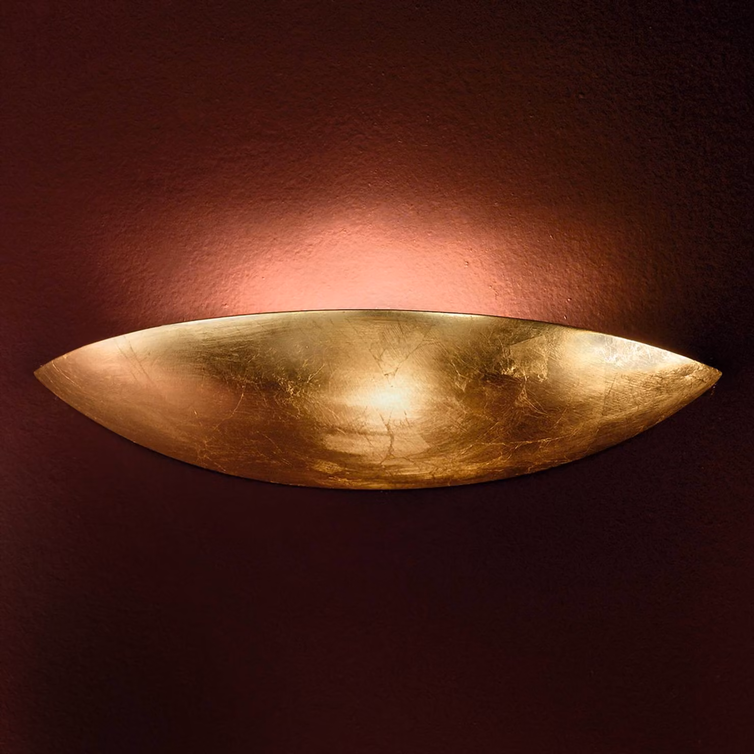 ORION Applique da parete TAMARA, dimmerabile, Ottone / Oro, Soggiorno / Sala da pranzo, Ceramica, Applique