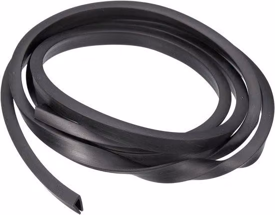 Protezione per bordi in plastica con guarnizione in gomma da 4,9 piedi, nera