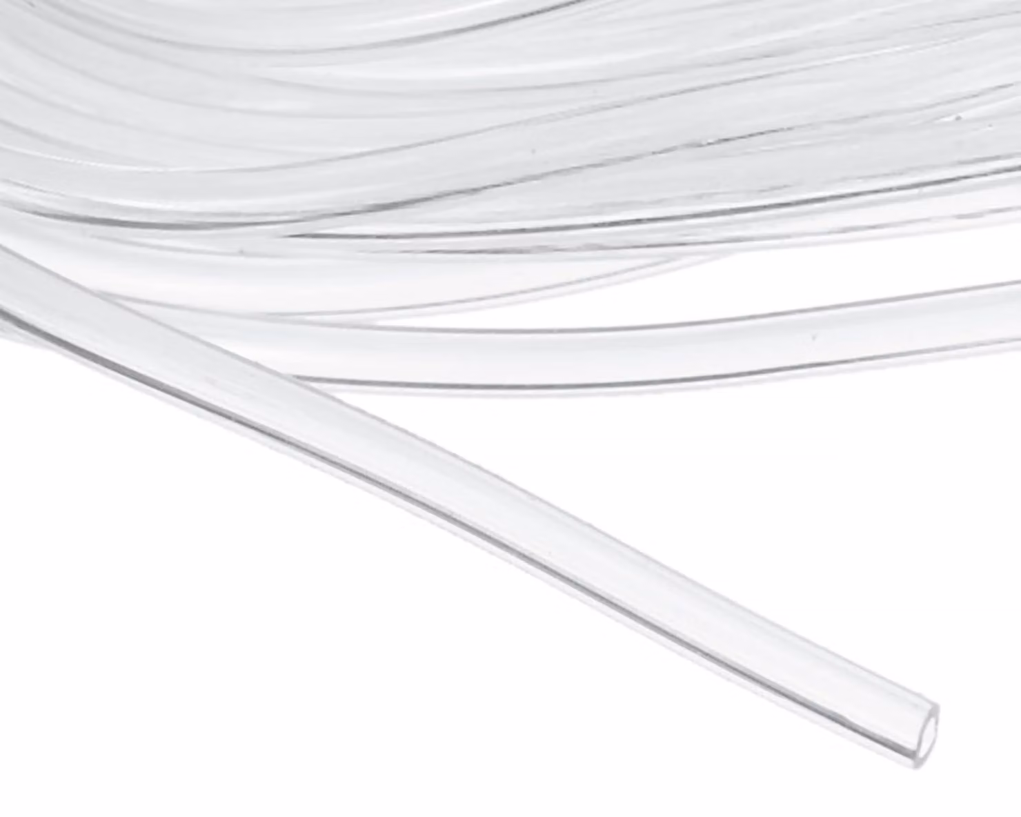 Tubo in PVC trasparente, 1x2 mm, 4,6 metri, flessibile