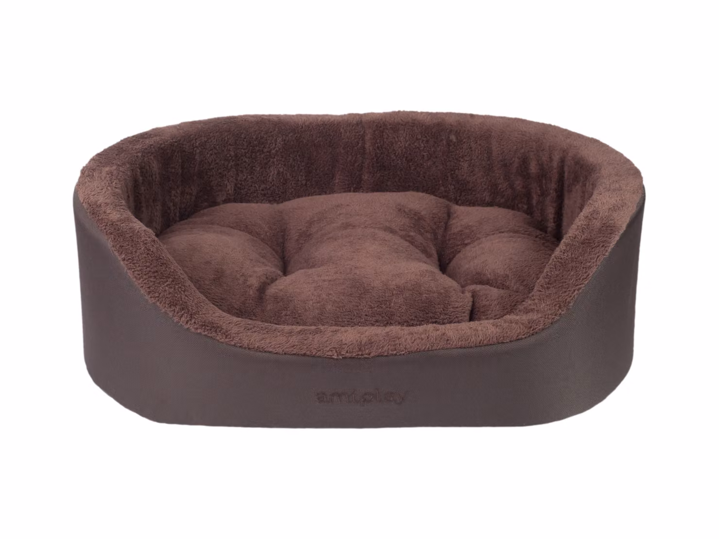 Cuccia per cani ovale ASPEINA marrone taglia S, M, L Misura: L - 73x64x22 cm