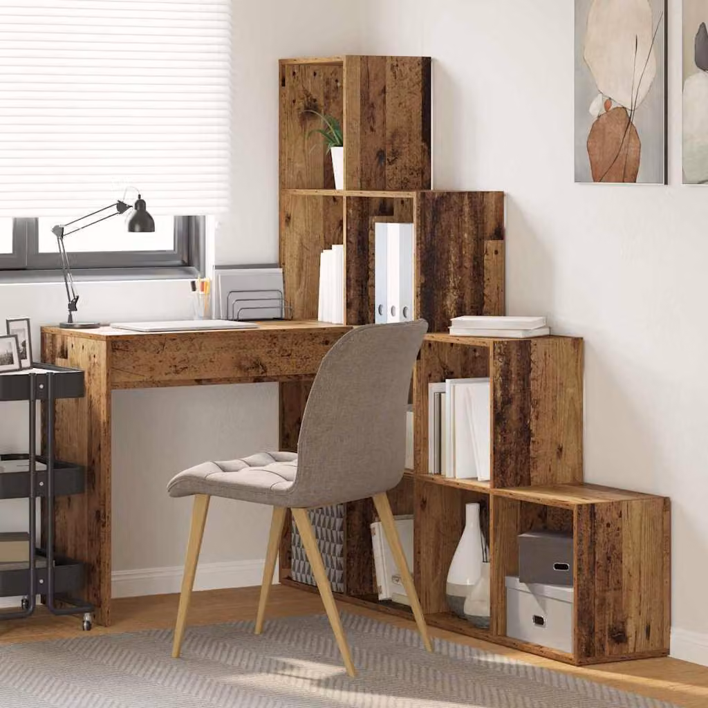 Maison Exclusive - Scrivania ad angolo Legno vecchio 101,5 x 149,5 x 149,5 cm