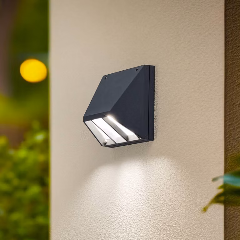 BEGA Applique da esterni a LED 22292 K3, Nero, Alluminio, Applique LED da esterni