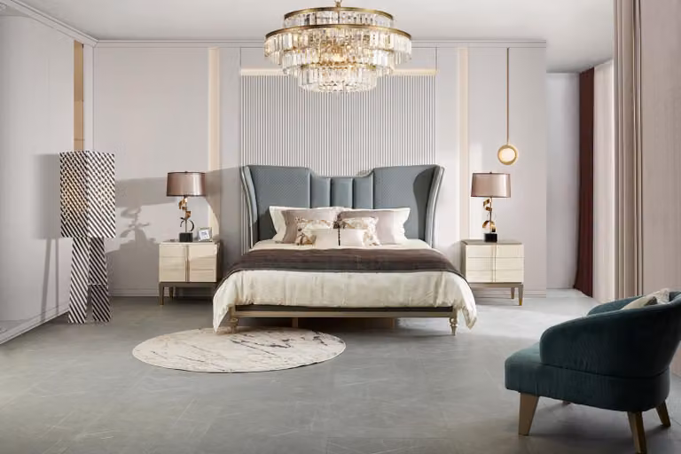 Bett Polster Design Luxus Doppel Hotel Betten Ehe 180x200cm Schlaf Zimmer Leder