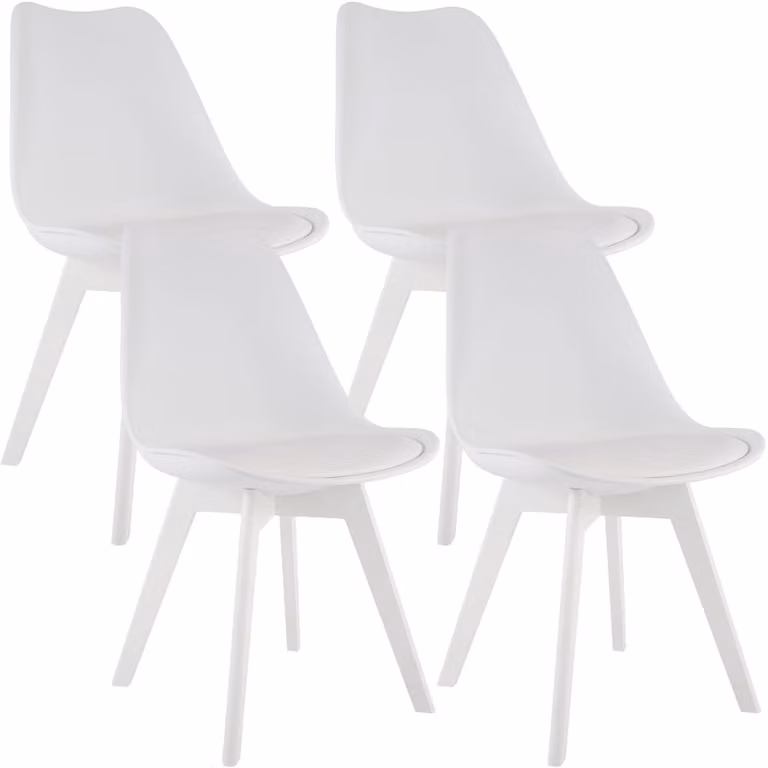 set di 4 sedie in plastica Linares