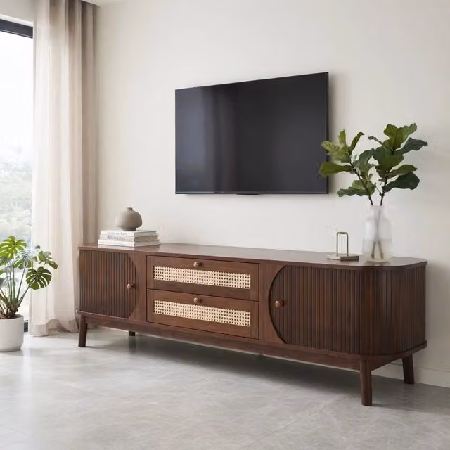 TV-Schrank Naturfarben MDF 170 cm
