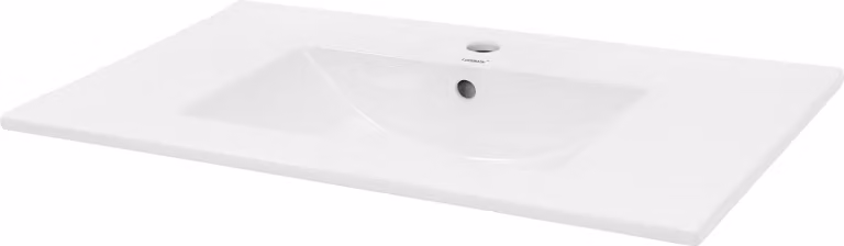 LuxeBath Lavabo Lavabo da appoggio Square, 81x46,5x17,5 cm, bianco, Vetroceramica