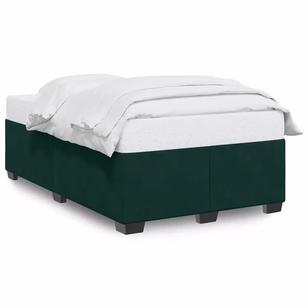 Struttura Letto Design Mania in Velluto Verde Scuro con Doghe in Legno L/P/H: 120 x 200 cm – 2