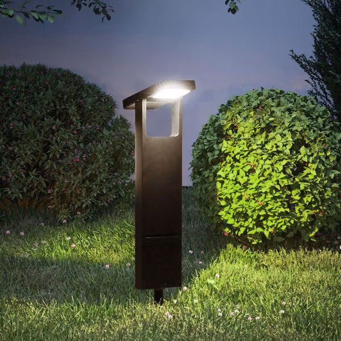 Lampade solari da giardino, set da 2 LUMISKY BRITY, LED bianco caldo, impermeabili IP65, 16,2 x 2,8 x 49 cm