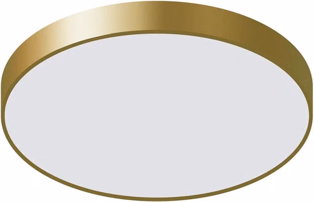 Italux Orbital plafoniera LED tonda 60cm oro 60W 3000K