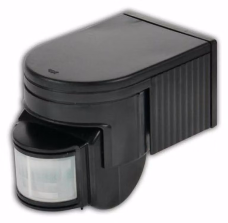 Base elettrica con sensore di movimento LX118 nero IP44