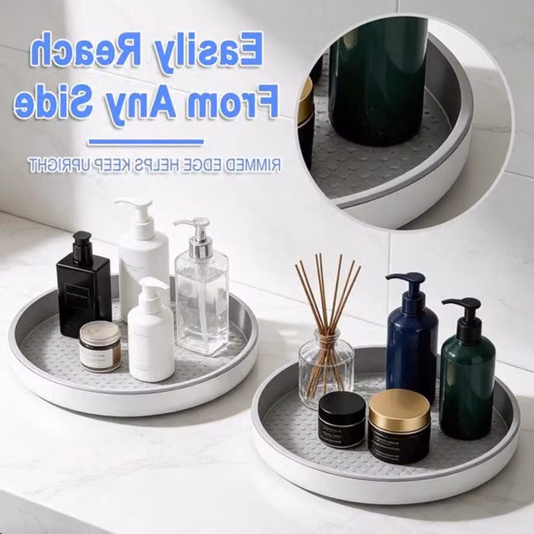 Set di contenitori per la preparazione dei pasti, composto da 4 pezzi, ideali per la conservazione degli alimenti, con ripiano girevole per le spezie e contenitori per l'organizzazione degli armadi