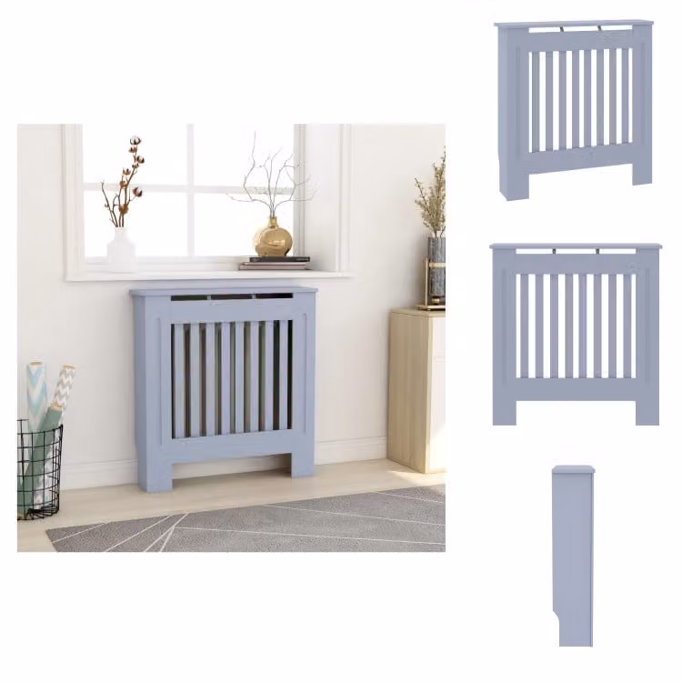 vidaXL Copriradiatore MDF grigio 78 cm - Accessori per radiatori