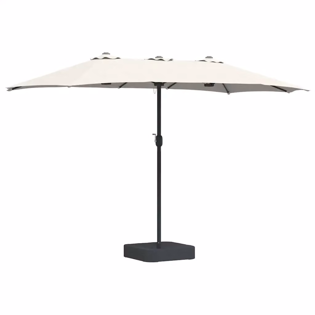 Ombrellone da giardino e spiaggia DESIGN IN colore sabbia in poliestere e acciaio L: 385 cm, P: 209 cm, H: 244 cm – 2