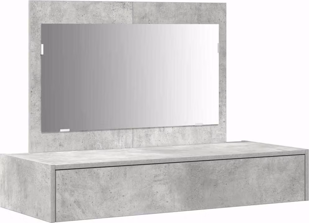 Tavolo da Trucco Grigio 100 x 40 x 70 cm Legno multistrato