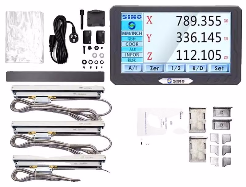 Display digitale, touchscreen, alta precisione, DRO-3PCS KA500
