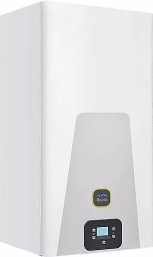 Caldaia a condensazione Savio InoxDens Moon Fast 25 S Metano/Gpl con kit scarico fumi in acciaio inox e bianco