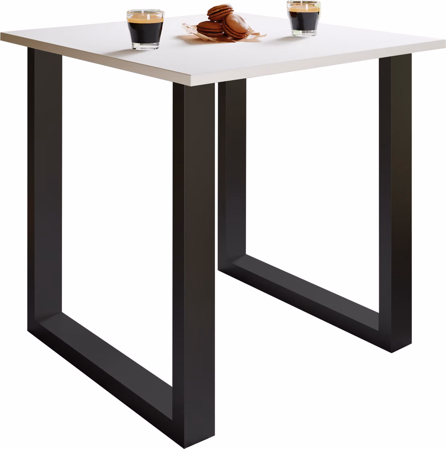 Tavolo da pranzo in legno Premium | H. 76 x W. 80 x D. 50 cm | Tavolo da cucina Tavolo da pranzo Xona U
