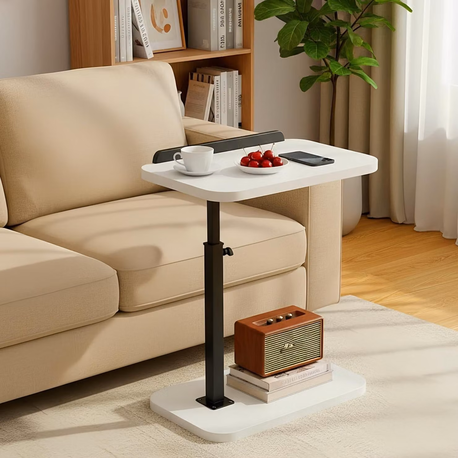 Omgoods - Tavolino regolabile con rotazione a 360° per laptop e lettura