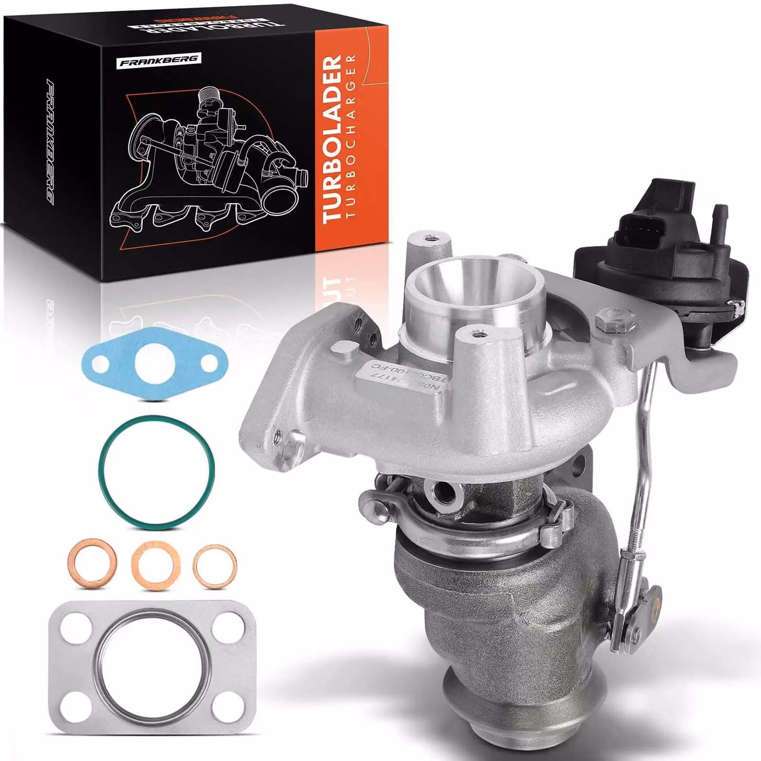 Turbocompressore per auto - Turbocompressore per gas di scarico - Ricambio per furgoni/monovolumi - Turbocompressore compatibile - Adatto al codice OEM 9813245480