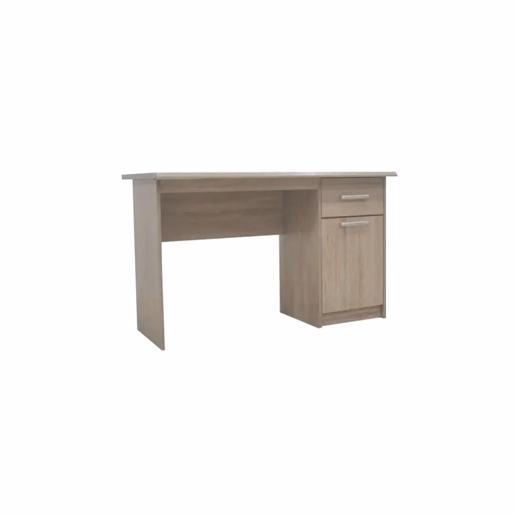 Scrivania moderna Meublorama in legno marrone per ufficio o camera da letto L: 121 cm, P: 60 cm, H: 75 cm – 2