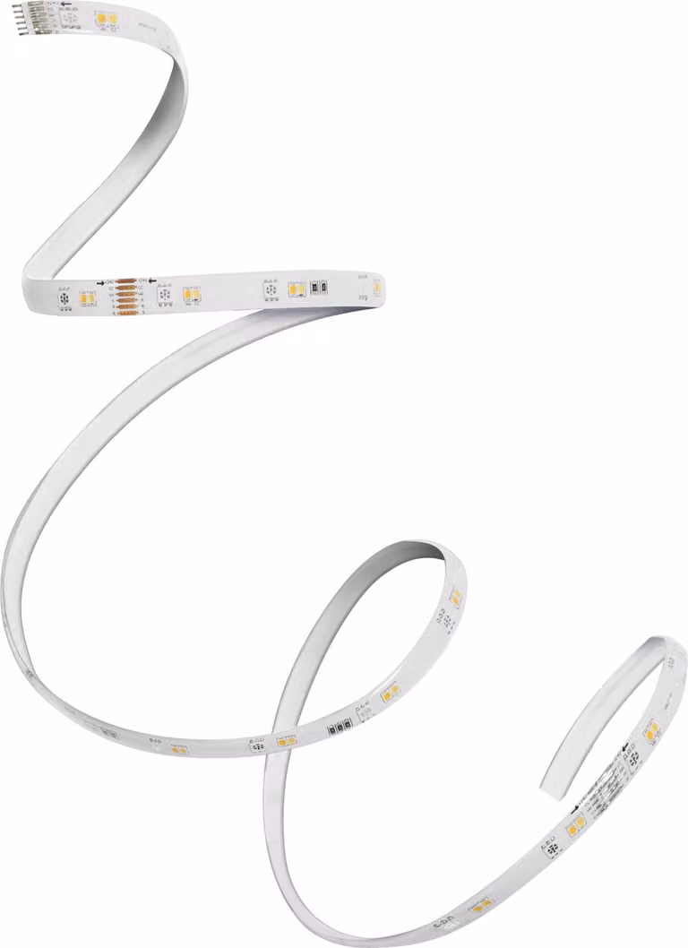 Striscia LED OSRAM SMART MATTER FLEX, 2 metri, prolunga, RGBTW per rosso, verde, blu e bianco regolabile (dal bianco caldo al bianco freddo), controllabile tramite sistemi domotici compatibili con Matter, con funzione di dimmerazione