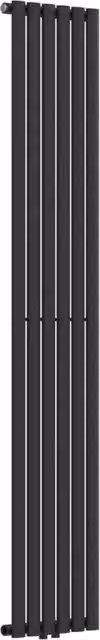 Radiatore a pannello piatto neu.haus in acciaio nero da 707 watt, L: 180 cm, H: 36 cm – 1