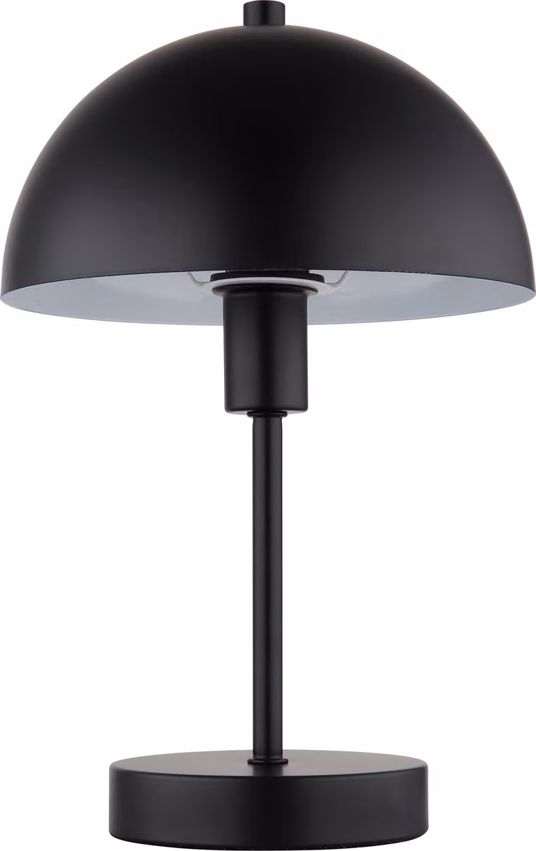 Lampada da tavolo, fungo, nero, H 31 cm