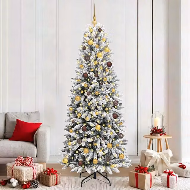 Albero di Natale artificiale con 300 LED Bianco 210 cm
