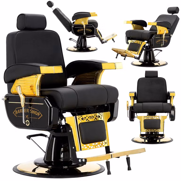 Poltrona barbiere Cassus idraulica per barber shop professionale Barberking