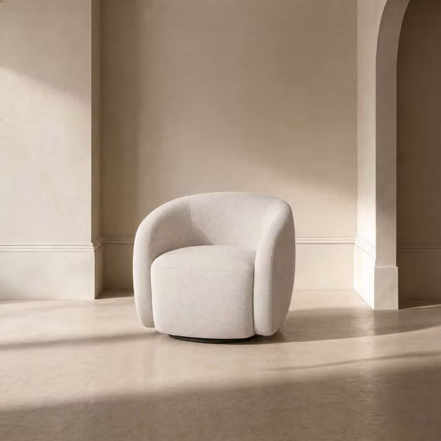 Naon butaca giratoria beige