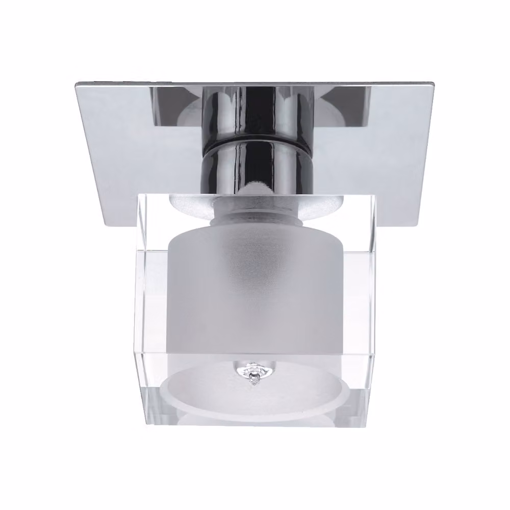 Plafoniera MAGNUM 1xG9/40W Ø 10cm metallo/vetro cromo dimmerabile