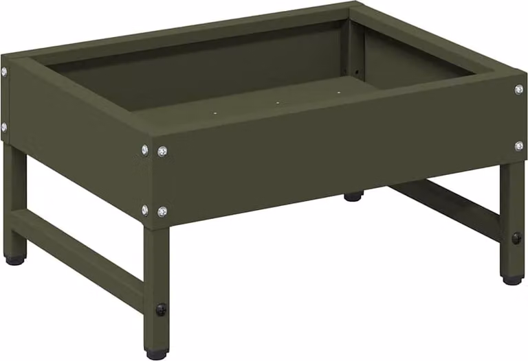 Mangiatore per Uccelli Verde oliva 80 x 28 x 13.5 cm