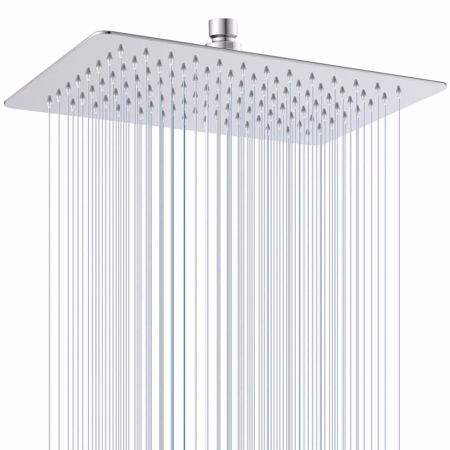 Pannello a soffitto per doccia, dimensioni 30x20 cm, acciaio inossidabile, regolabile, con 112 ugelli