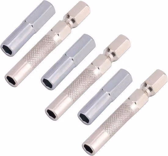 Set di adattatori per punte da 6 pezzi da 1/4" a 4 mm - Adattatore magnetico per cacciaviti per microbit