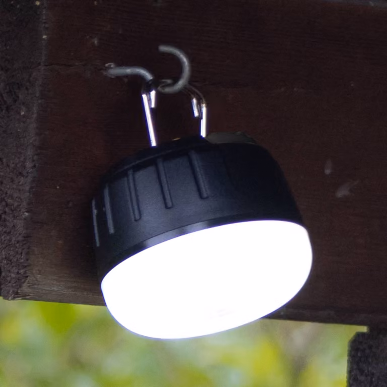 FH Lighting Lampada LED da esterno ricaricabile 850948, nero/bianco, Ø 7 cm, plastica dimmerabile, Nero, Plastica, Moderno