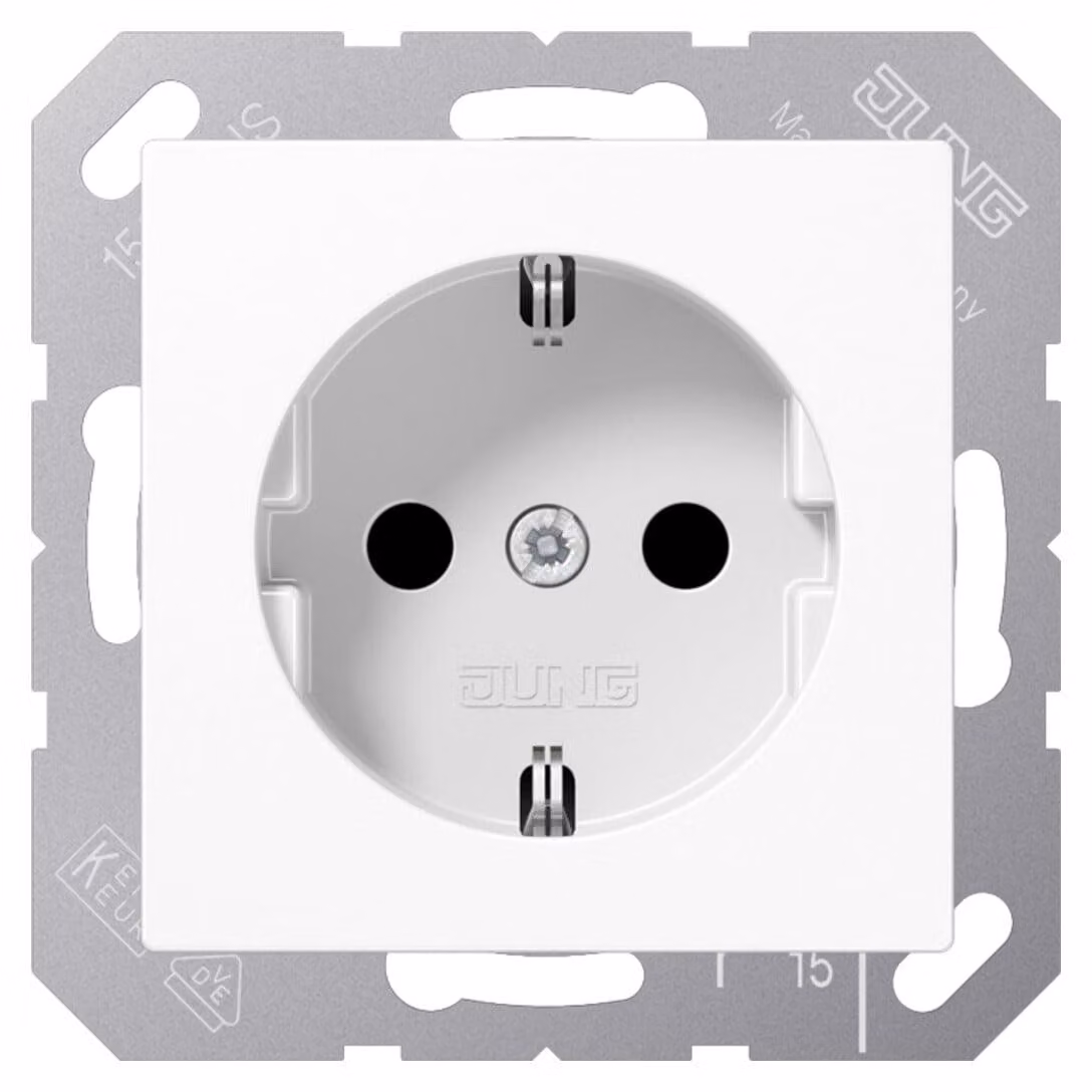 Presa Jung SCHUKO bianco alpino A 1520 BF WW