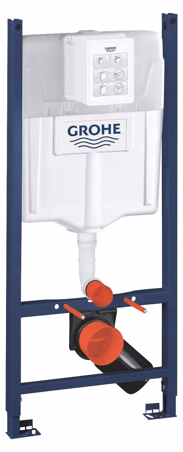 Kit per vaso WC, altezza 1,13 metri, valvola di scarico pneumatica, finitura cromata