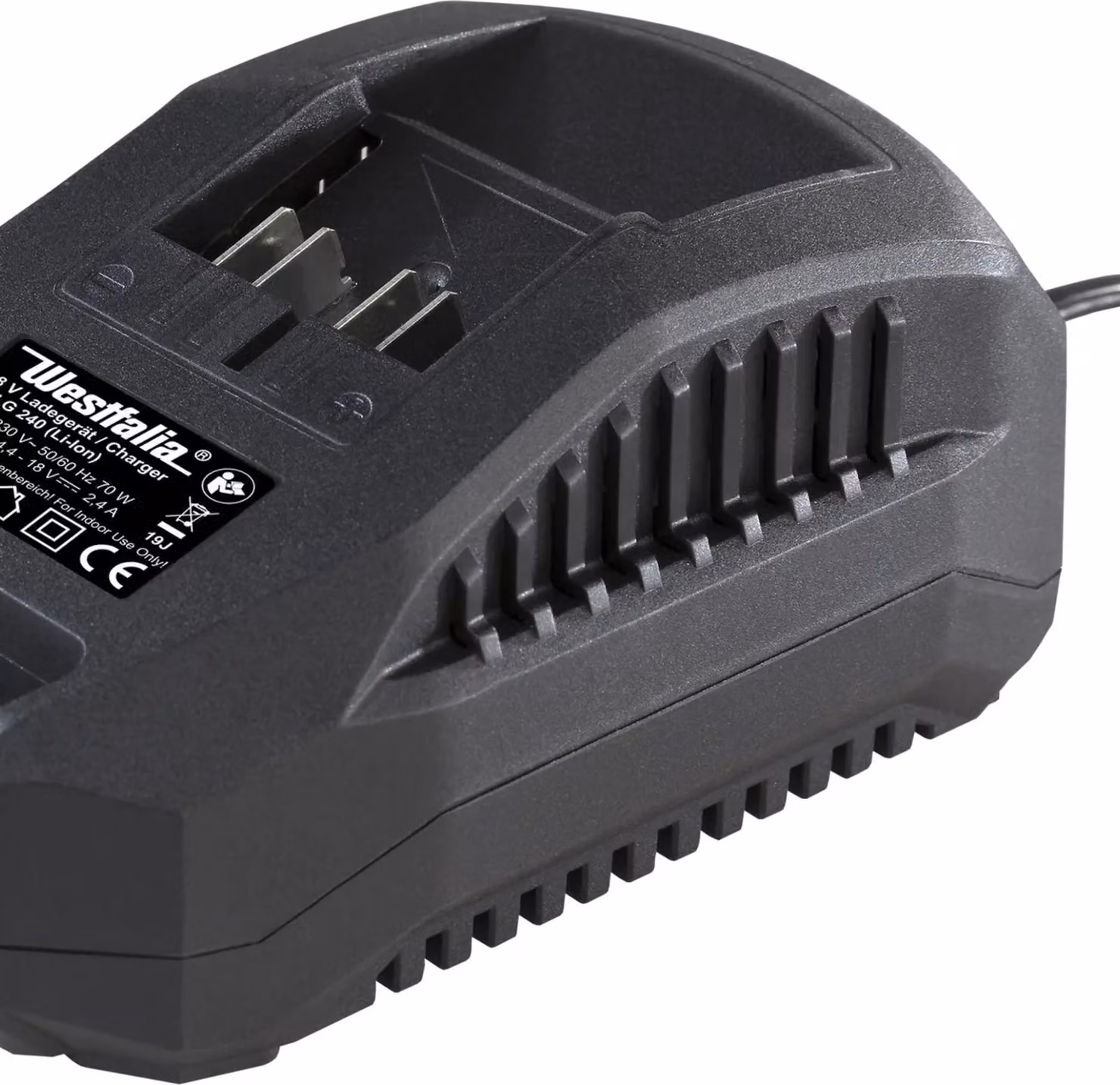 Caricabatteria ALG 18V Li-Ion 2,4A rapido 70W
