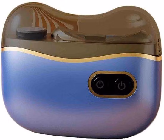 Tagliaunghie elettrico 2 in 1, blu, multifunzionale, 2 velocità, per anziani, bambini e adulti