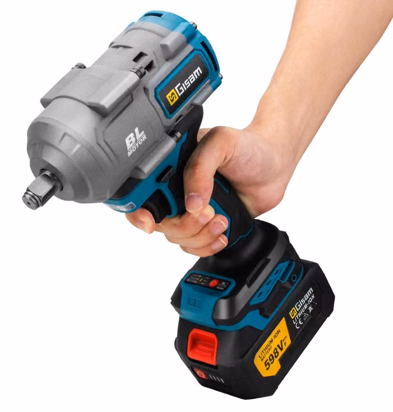 Avvitatore a impatto a batteria - Avvitatore a impatto a batteria - Motore brushless - 2000 Nm - 18 V - 2 batterie incluse - Riparazioni auto - Braun