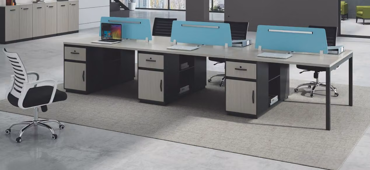 Teambürotisch Tisch Schreibtisch Co Working Gemeinschaftsschreibtisch 6 Personen