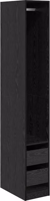 Guardaroba Rovere Nero 50 x 30 x 200 cm Legno multistrato CFW3369447