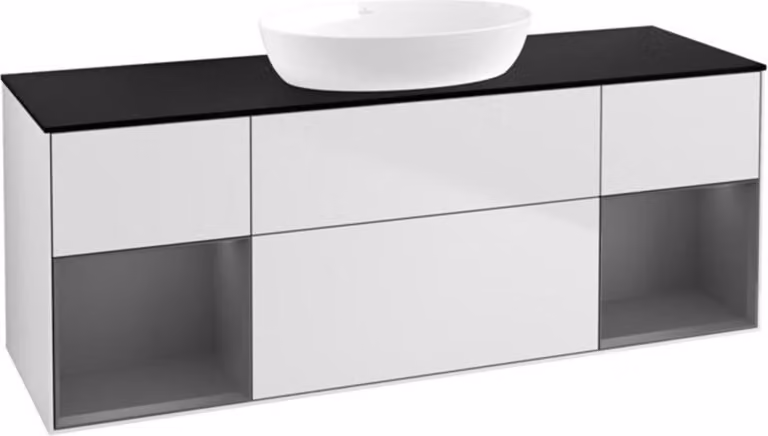 V&B mobile da parete Finion 160cm, Pl b m, Rg A m Lac, wh. m Lac