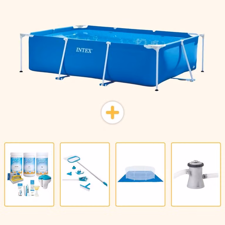 Piscina fuori terra rettangolare - 260x160x65 cm - composta da 5 parti - modello S20828