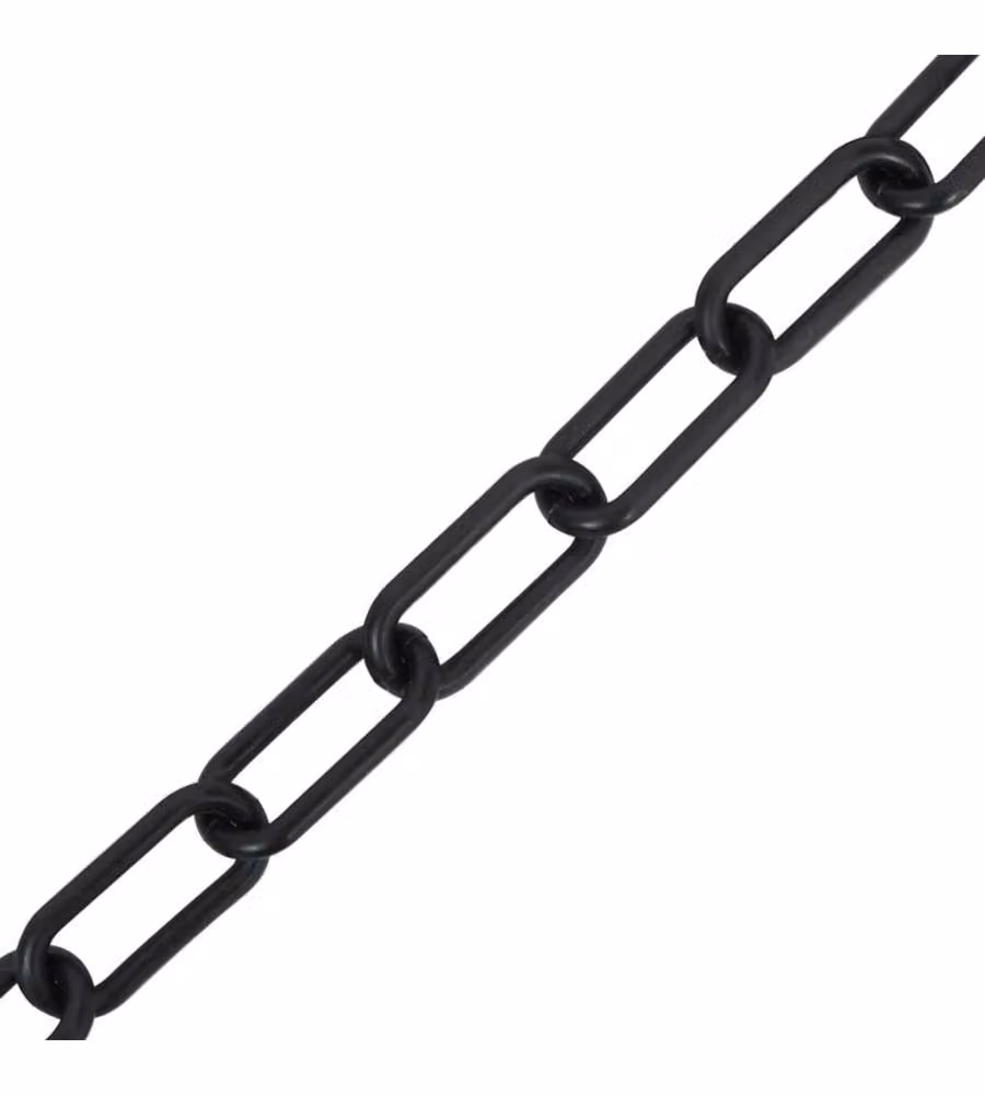 Catena Segnaletica Nera 100 m Ø4 mm in Plastica