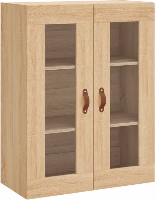 Mobiletto a parete Sonoma in legno composito di rovere 69,5 x 34 x 90 cm design elegante funzionalità pratica legno composito di rovere Sonoma 02_0048606