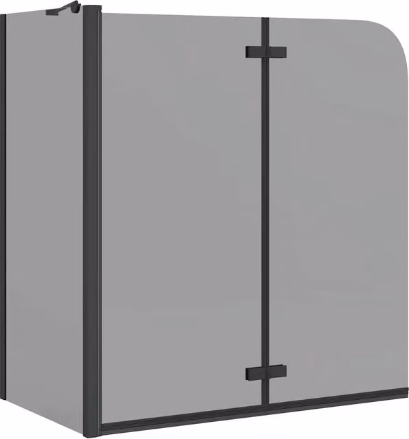 Involucro Doccia Nero 120 x 68 x 130 cm Vetro ESG e Alluminio CFW4059131