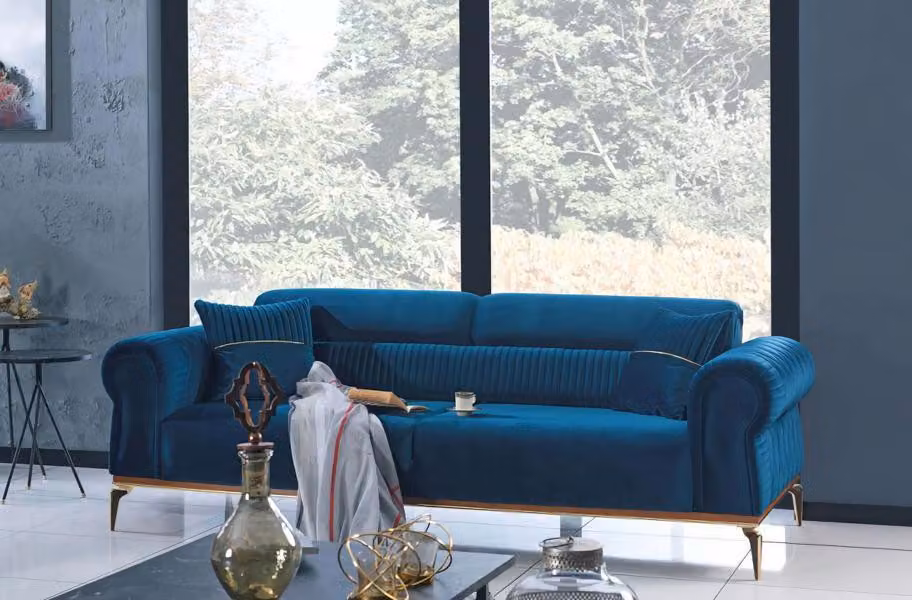 Polstercouch Dreisitzer Sofa Couch Sitzmöbel Polster Möbel Polstermöbel